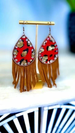 Southern Grace ACCESSORIES Get In Cowgirl Earrings
