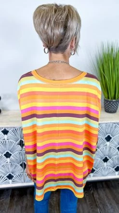 The ZigZag Stripe Afternoon Essential Top