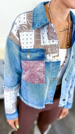 Easel All Patched Up Denim Jacket