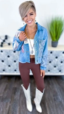 Easel All Patched Up Denim Jacket