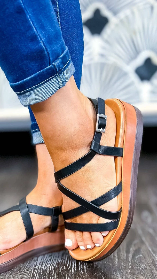 LA Shoe King SHOES Alyssa Platform Sandals