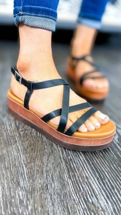 LA Shoe King SHOES Alyssa Platform Sandals