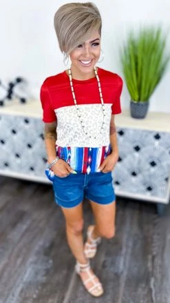 Crazy Train Americana Babe Top [NO RETURNS] TOPS & TUNICS