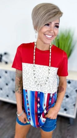 Crazy Train Americana Babe Top [NO RETURNS] TOPS & TUNICS