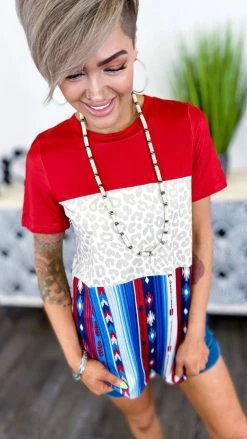 Crazy Train Americana Babe Top [NO RETURNS] TOPS & TUNICS