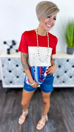 Crazy Train Americana Babe Top [NO RETURNS] TOPS & TUNICS