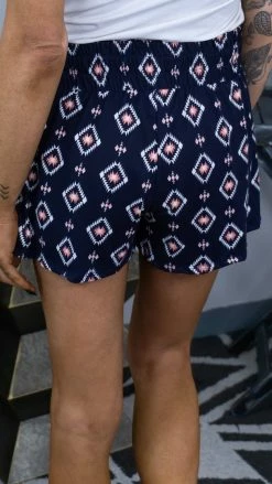 The ZigZag Stripe BOTTOMS Aztec Campus Crush Shorts [NO RETURNS]