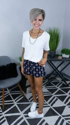 The ZigZag Stripe BOTTOMS Aztec Campus Crush Shorts [NO RETURNS]