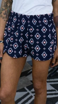 The ZigZag Stripe BOTTOMS Aztec Campus Crush Shorts [NO RETURNS]