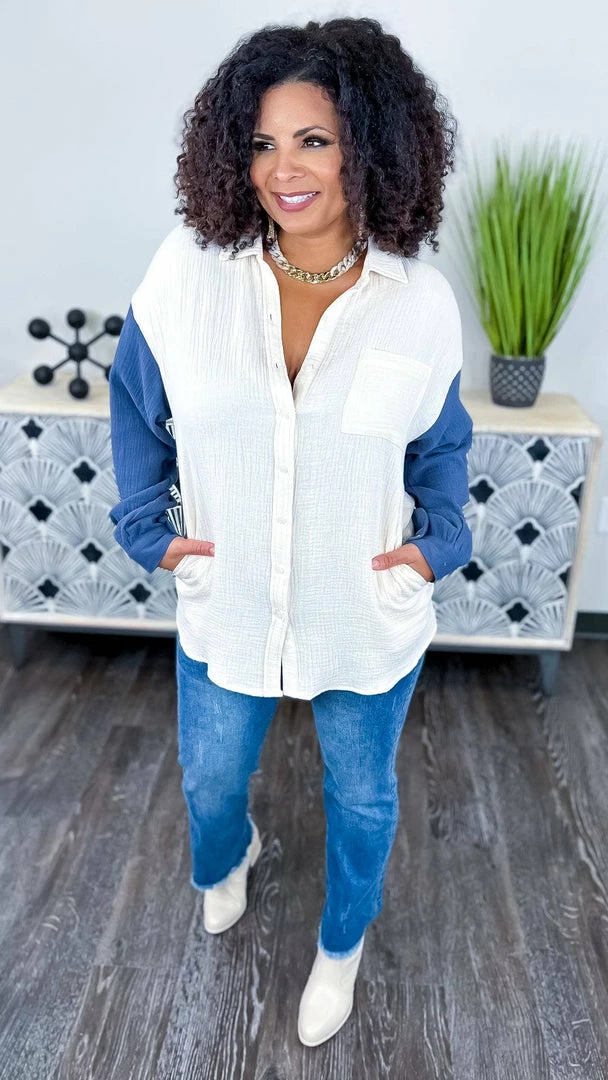 The ZigZag Stripe TOPS & TUNICS Be A Traveler Top