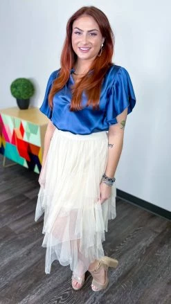 Origami Beige Deep Desire Skirt