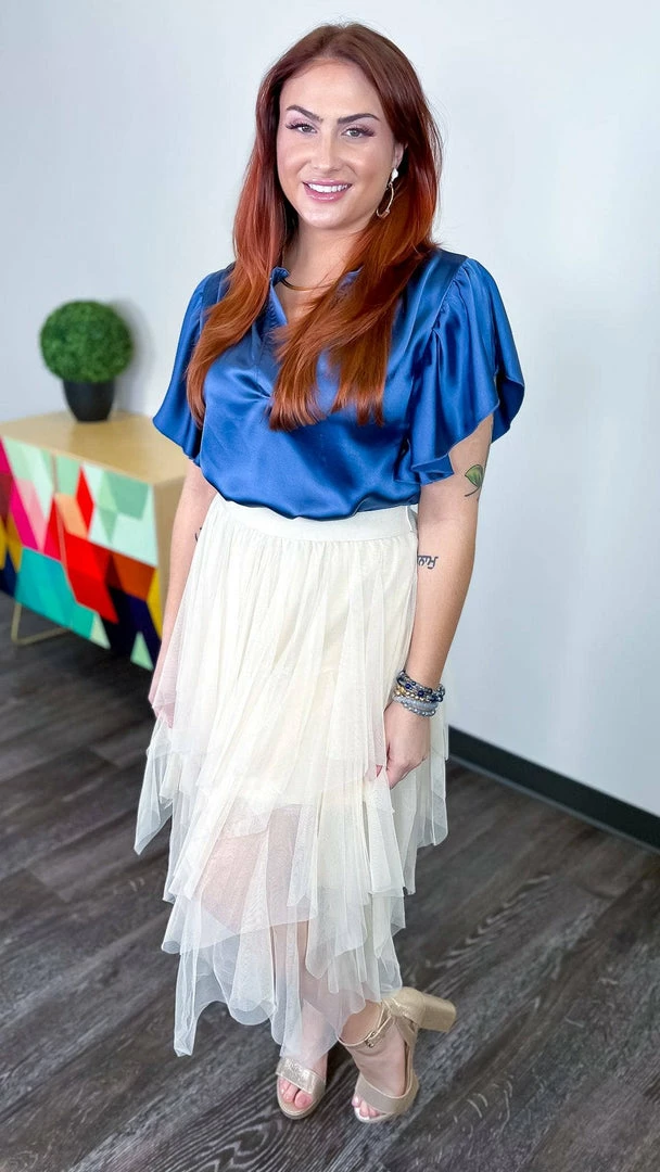 Origami Beige Deep Desire Skirt