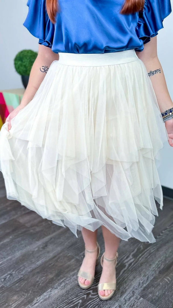 Origami Beige Deep Desire Skirt