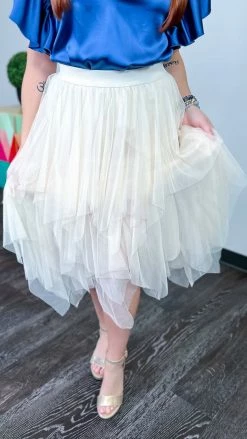 Origami Beige Deep Desire Skirt