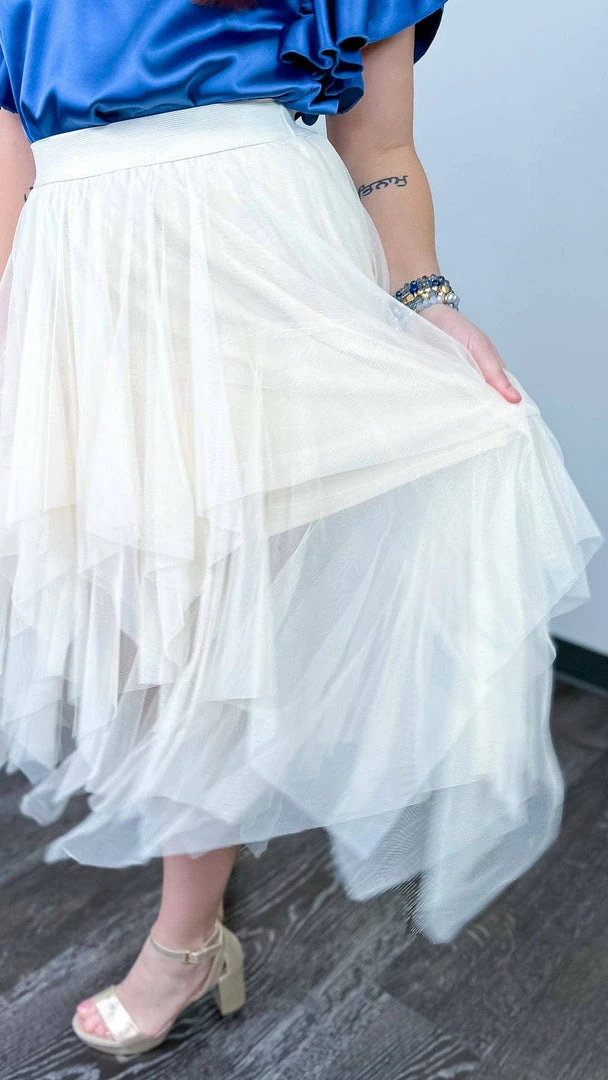 Origami Beige Deep Desire Skirt