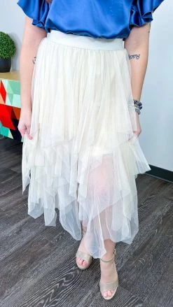 Origami Beige Deep Desire Skirt