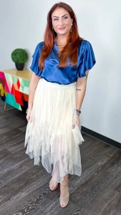 Origami Beige Deep Desire Skirt