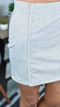 White Birch FINAL SALE // Beige Final Decision Skirt