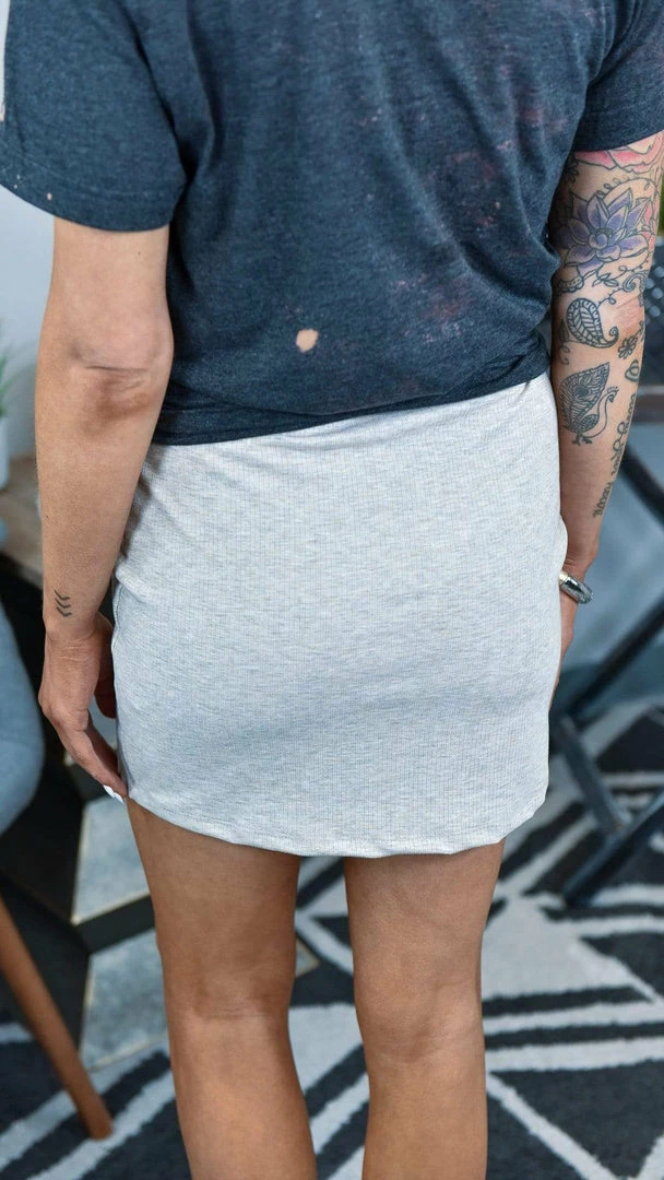 White Birch FINAL SALE // Beige Final Decision Skirt