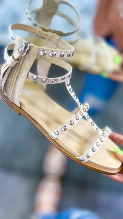 MIA SHOES Beige Kathalina Sandals