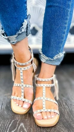 MIA SHOES Beige Kathalina Sandals