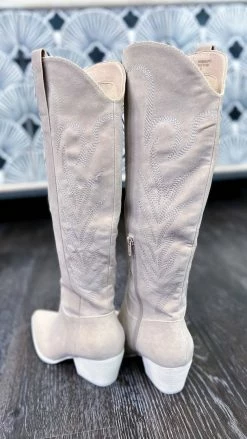 Let's See Style SHOES Beige Samara Boots