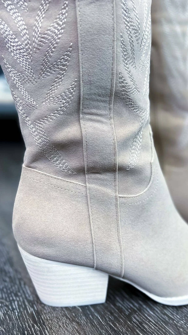 Let's See Style SHOES Beige Samara Boots