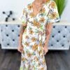 Southern Grace Beige Sangria Sunsets Dress
