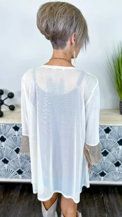 Origami Beige Step Above Simple Cardigan