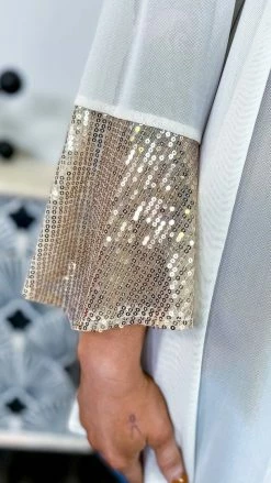 Origami Beige Step Above Simple Cardigan