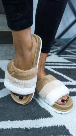 Chinese Laundry Beige Treat Softy Sandals [NO RETURNS]