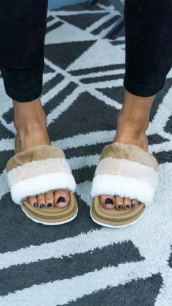 Chinese Laundry Beige Treat Softy Sandals [NO RETURNS]