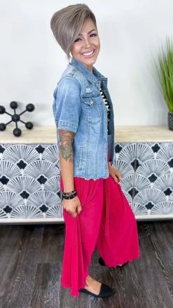 The ZigZag Stripe Berry Lush Embrace Pants