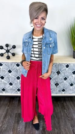 The ZigZag Stripe Berry Lush Embrace Pants