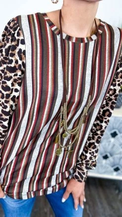 The ZigZag Stripe Biggest Claim Top TOPS & TUNICS