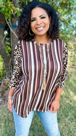 The ZigZag Stripe Biggest Claim Top TOPS & TUNICS