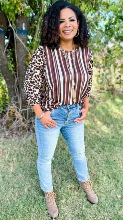 The ZigZag Stripe Biggest Claim Top TOPS & TUNICS