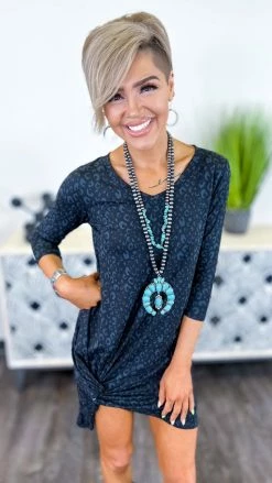 The ZigZag Stripe Black All I Know Dress