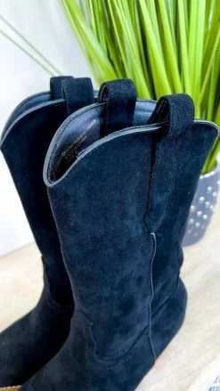 Let's See Style Black Arisa Boots SHOES