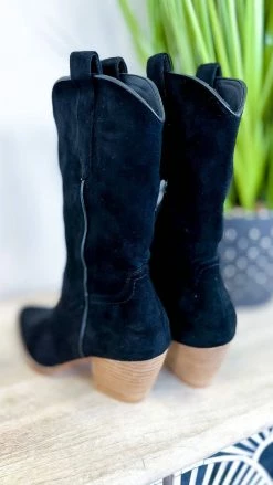 Let's See Style Black Arisa Boots SHOES