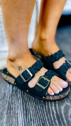 CCOCCI Black Birdie Sandals