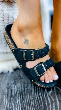 CCOCCI Black Birdie Sandals