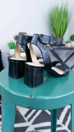 Chinese Laundry Black Blest Heels