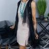 Origami Black Boho Nights Vest