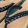 CCOCCI Black Braided Sandals [NO RETURNS] SHOES