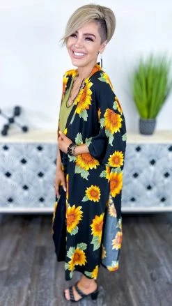 Your Fashion Wholesale Black Brighter Side Cardigan [NO RETURNS]