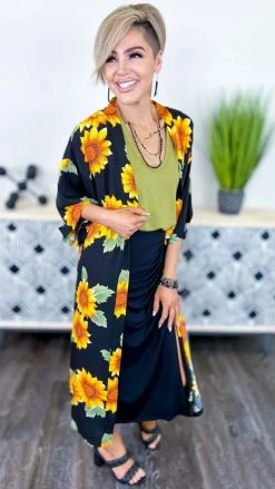 Your Fashion Wholesale Black Brighter Side Cardigan [NO RETURNS]