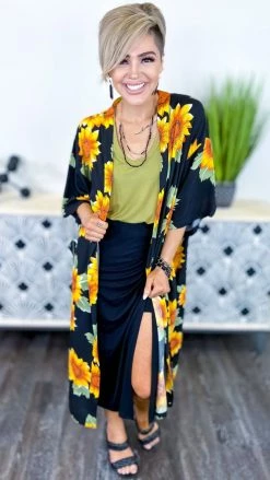 Your Fashion Wholesale Black Brighter Side Cardigan [NO RETURNS]