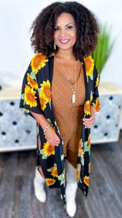 Your Fashion Wholesale Black Brighter Side Cardigan [NO RETURNS]