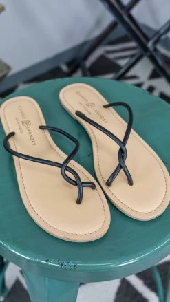 Chinese Laundry Black Camisha Sandals SHOES